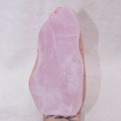 Rose Quartz Flame Crystals - 1 of a Kind