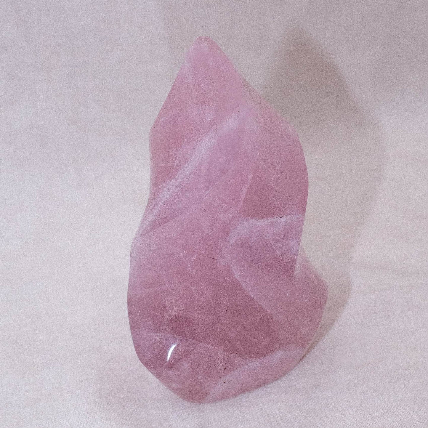 Rose Quartz Flame Crystals - 1 of a Kind