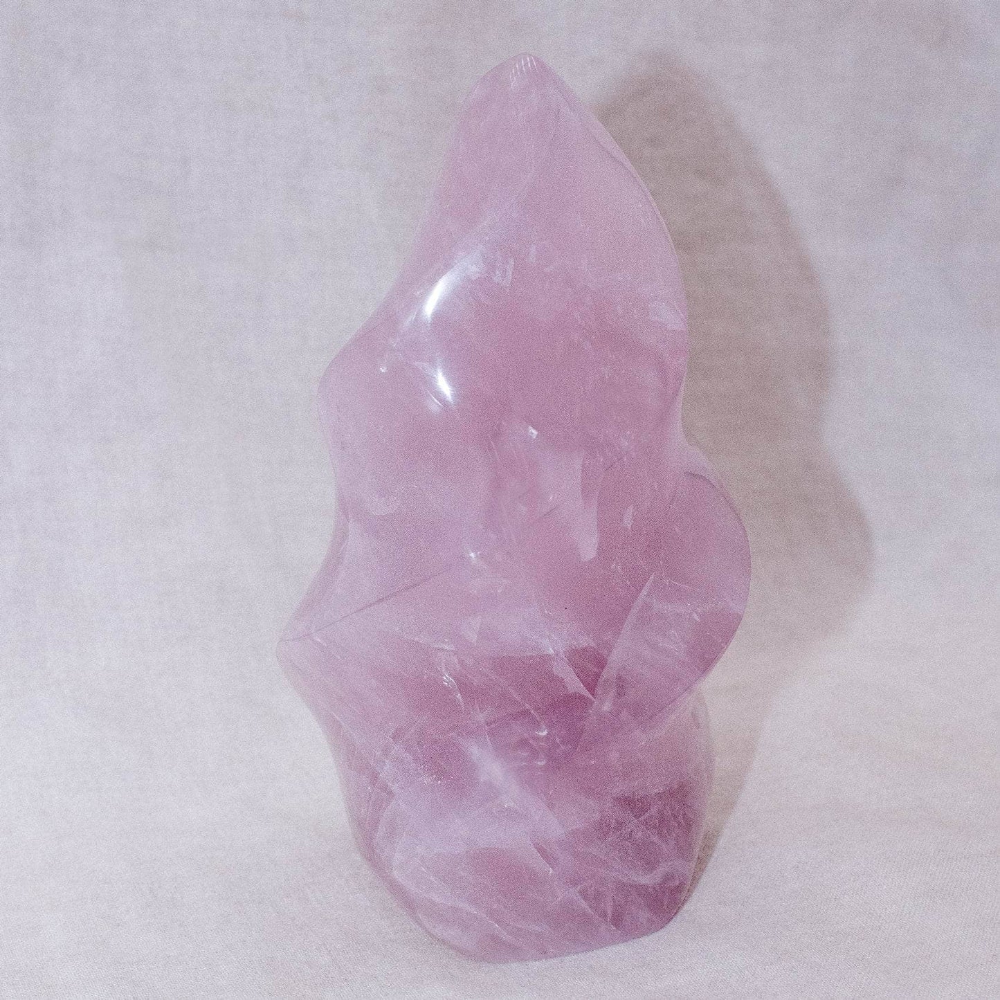 Rose Quartz Flame Crystals - 1 of a Kind