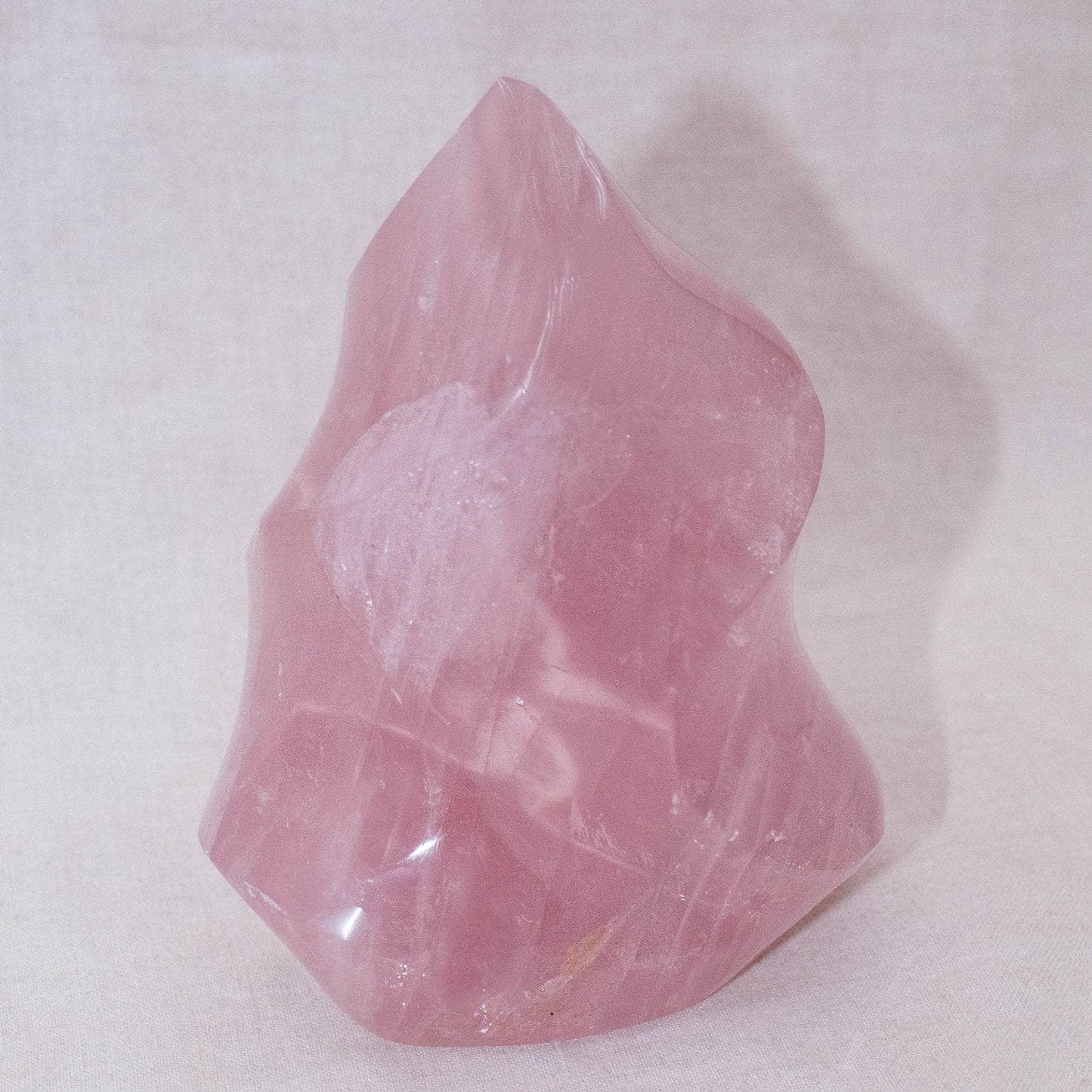 Rose Quartz Flame Crystals - 1 of a Kind