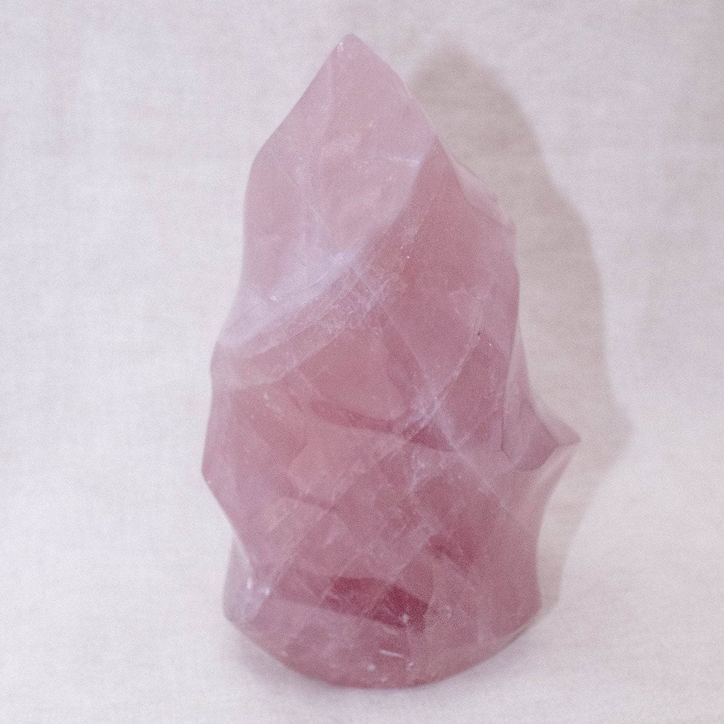 Rose Quartz Flame Crystals - 1 of a Kind