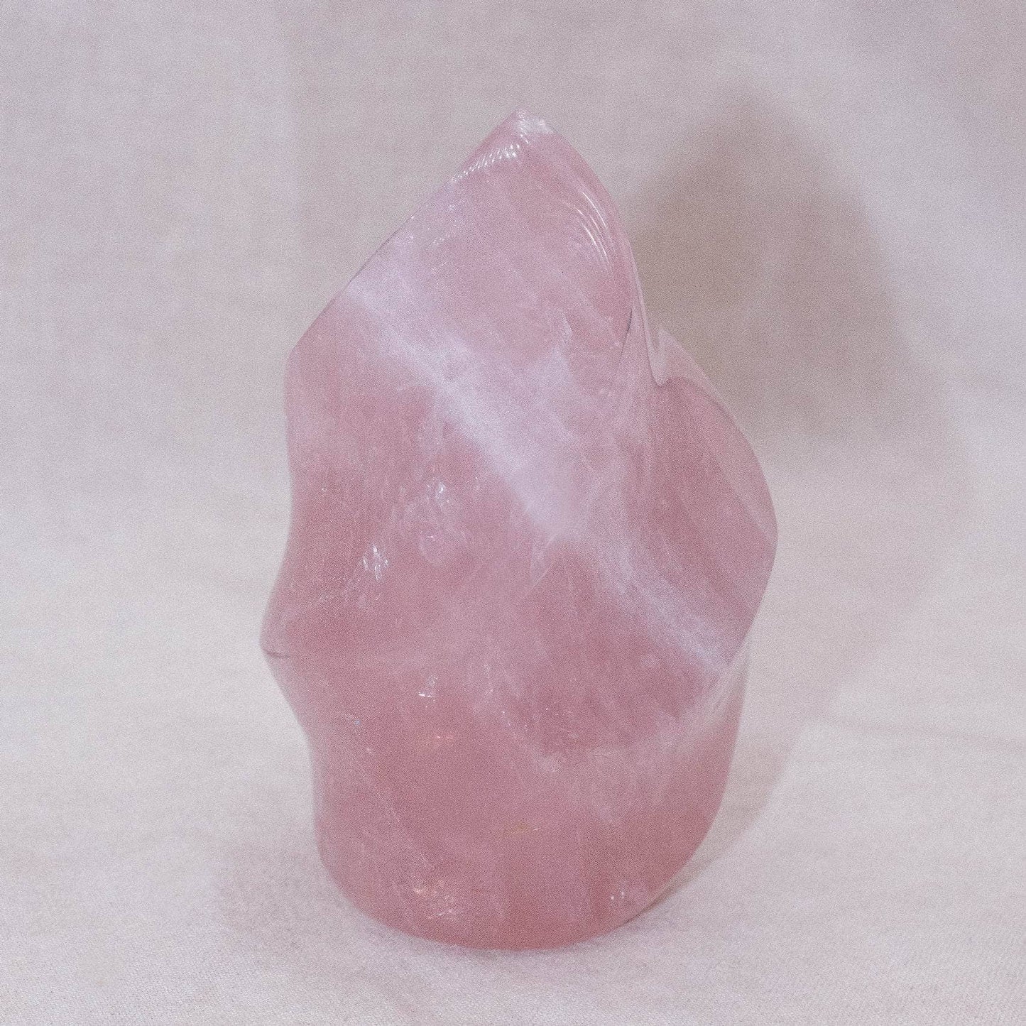 Rose Quartz Flame Crystals - 1 of a Kind
