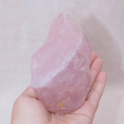 Rose Quartz Flame Crystals - 1 of a Kind