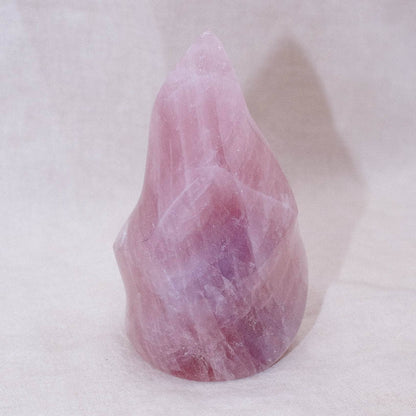 Rose Quartz Flame Crystals - 1 of a Kind