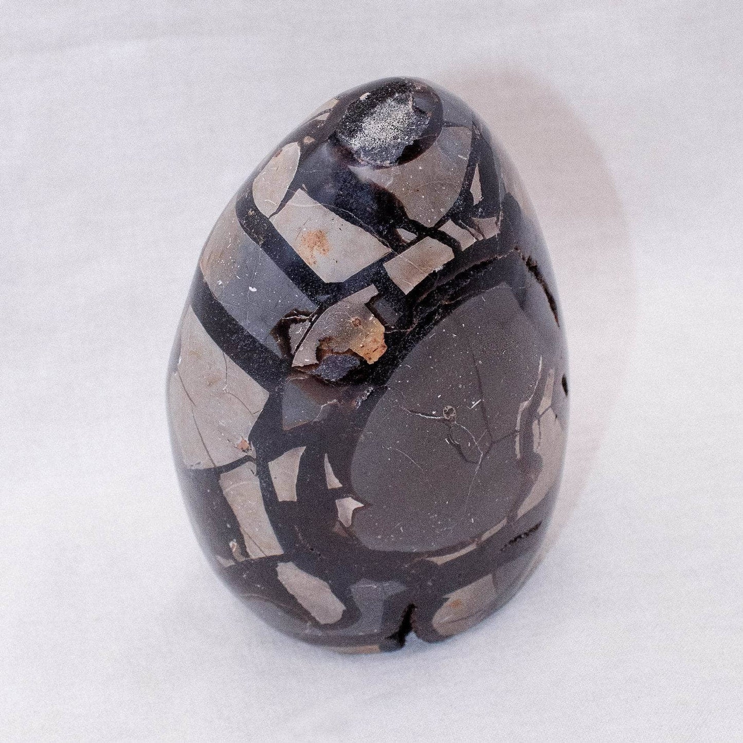 Rare Black Septarian Freeform Crystal
