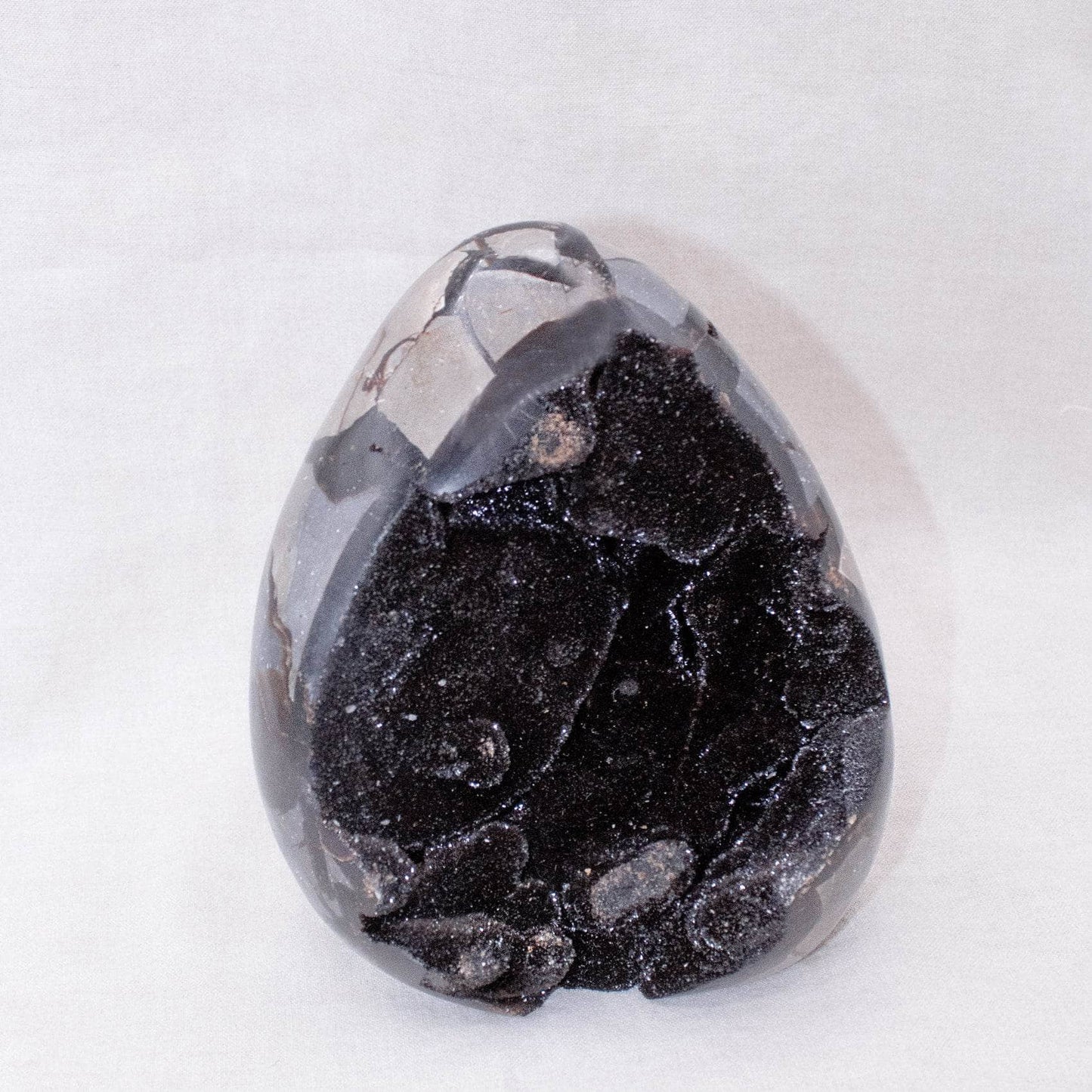 Rare Black Septarian Freeform Crystal