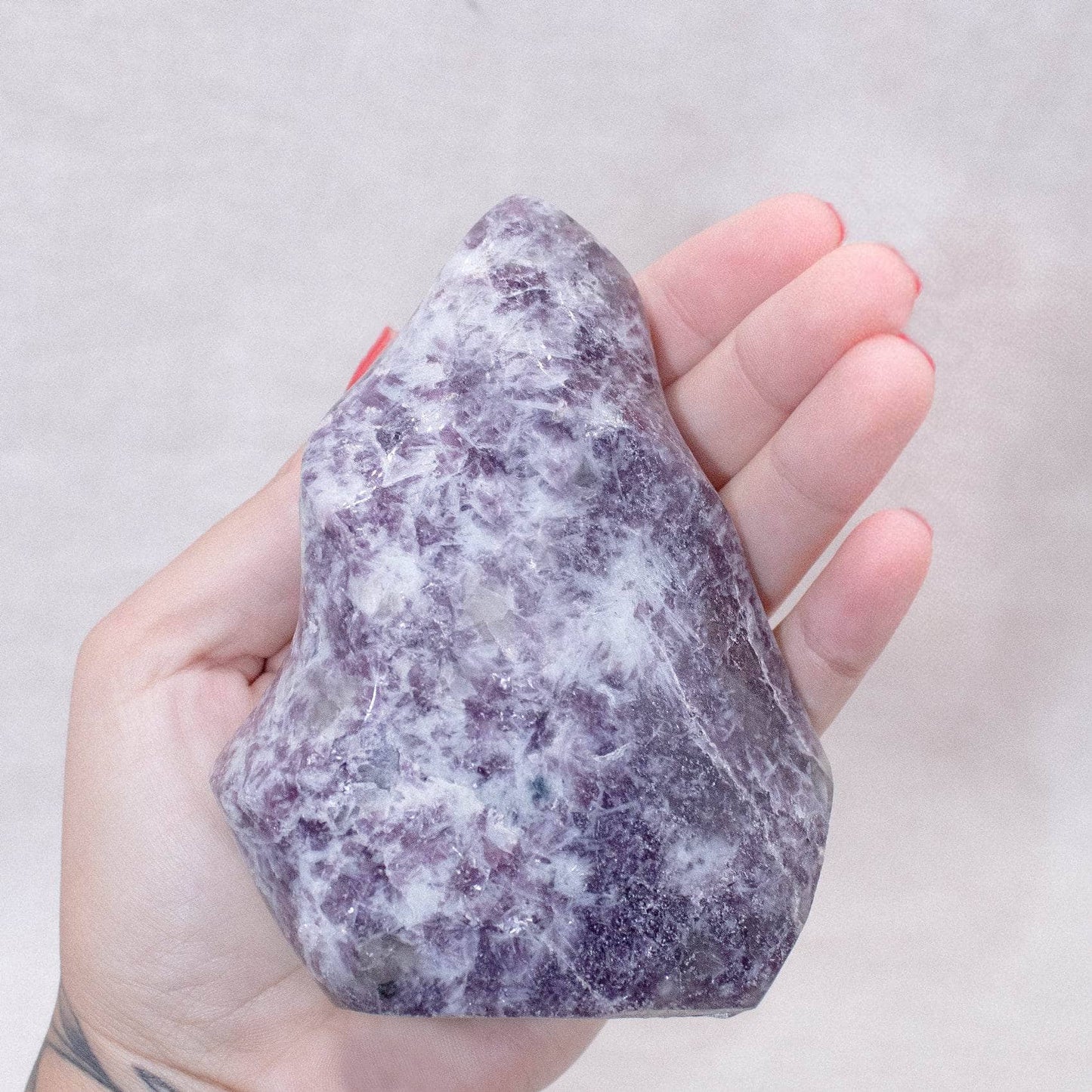 Lepidolite Flame Freeform  - AAA Premium Quality