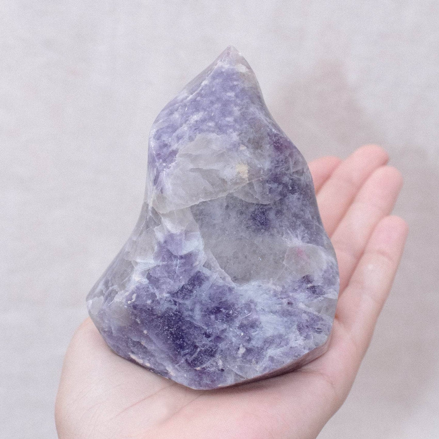 Lepidolite Flame Freeform  - AAA Premium Quality