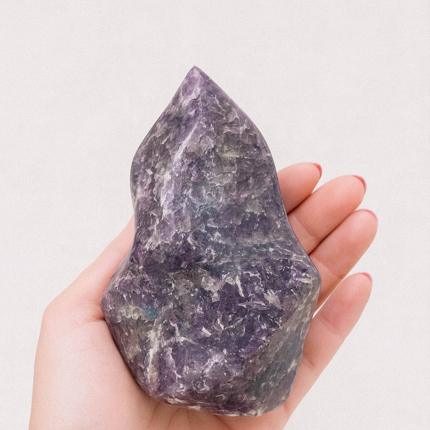 Lepidolite Flame Freeform  - AAA Premium Quality