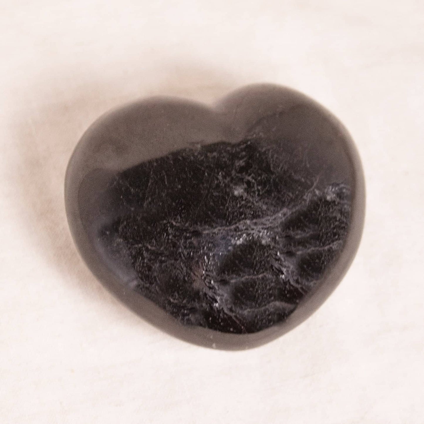Black Tourmaline Heart - AAA Premium Quality - 1 of a Kind