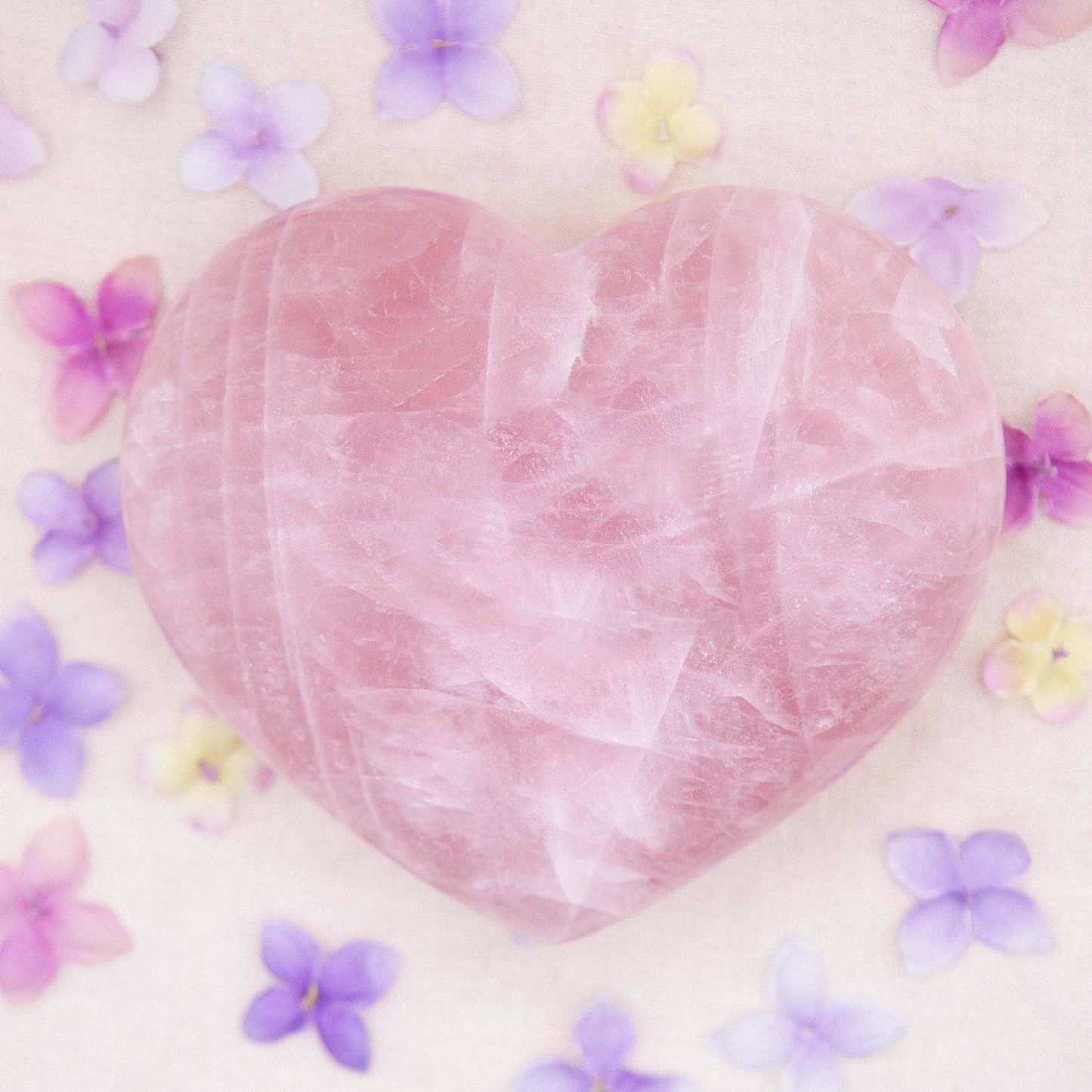 Rose Quartz Hearts - Large - AAA Premium Quality