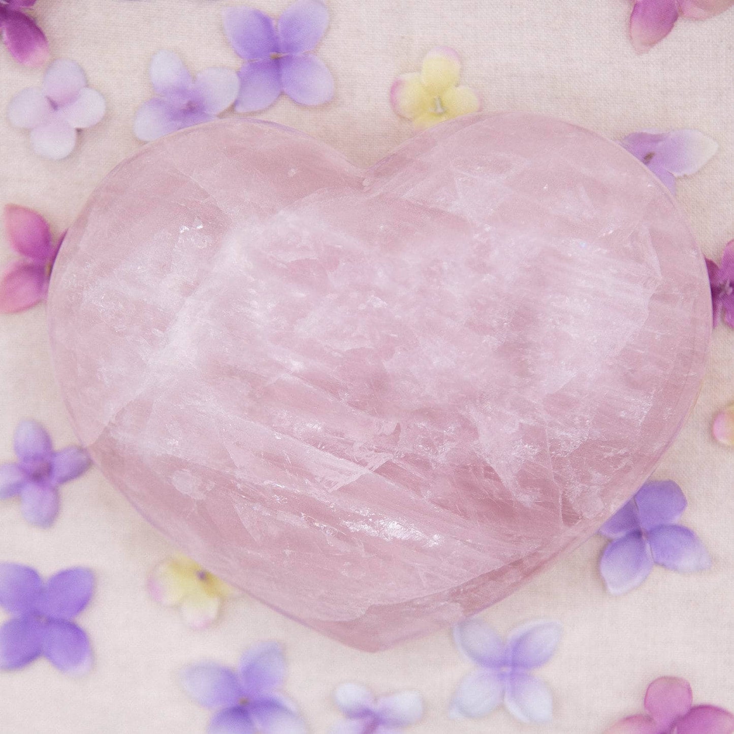 Rose Quartz Hearts - Large - AAA Premium Quality