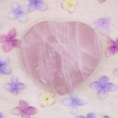 Rose Quartz Hearts - Large - AAA Premium Quality