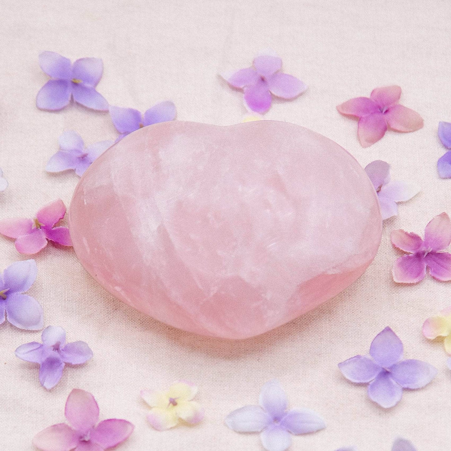 Rose Quartz Hearts - Large - AAA Premium Quality