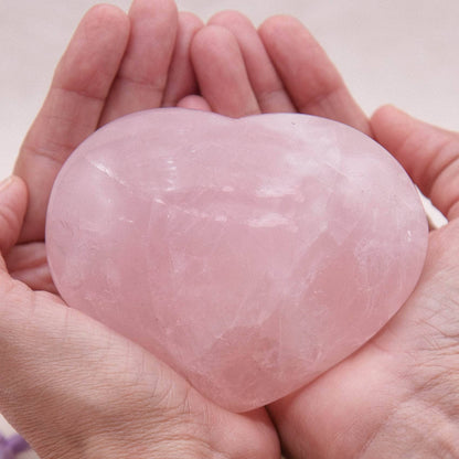 Rose Quartz Hearts - Large - AAA Premium Quality