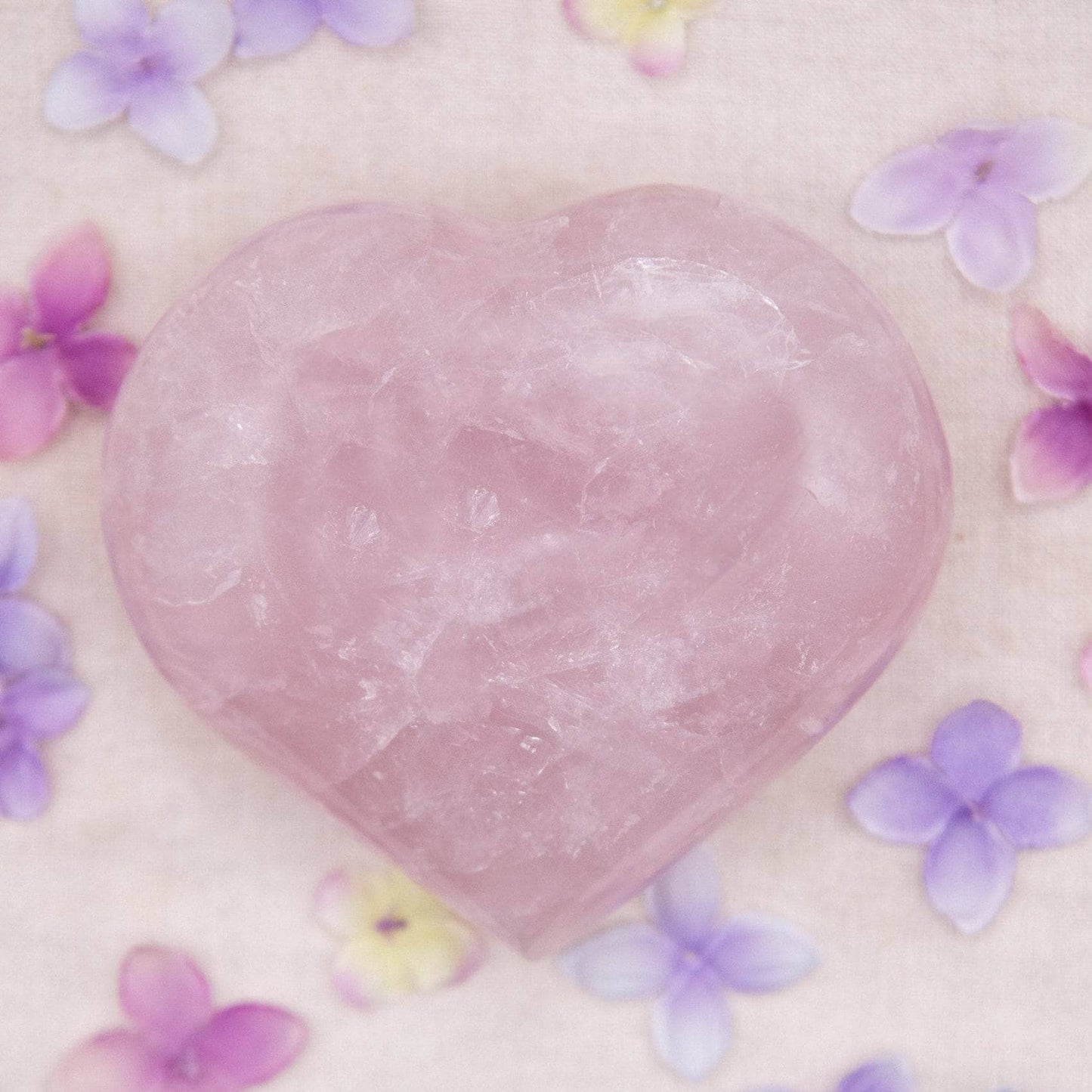 Rose Quartz Hearts - Large - AAA Premium Quality