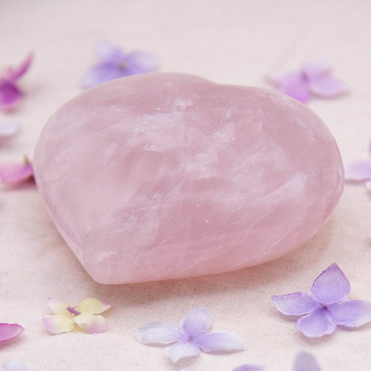 Rose Quartz Hearts - Large - AAA Premium Quality