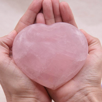Rose Quartz Hearts - Large - AAA Premium Quality