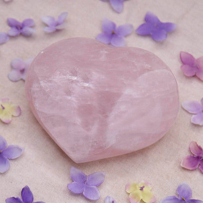 Rose Quartz Hearts - Large - AAA Premium Quality