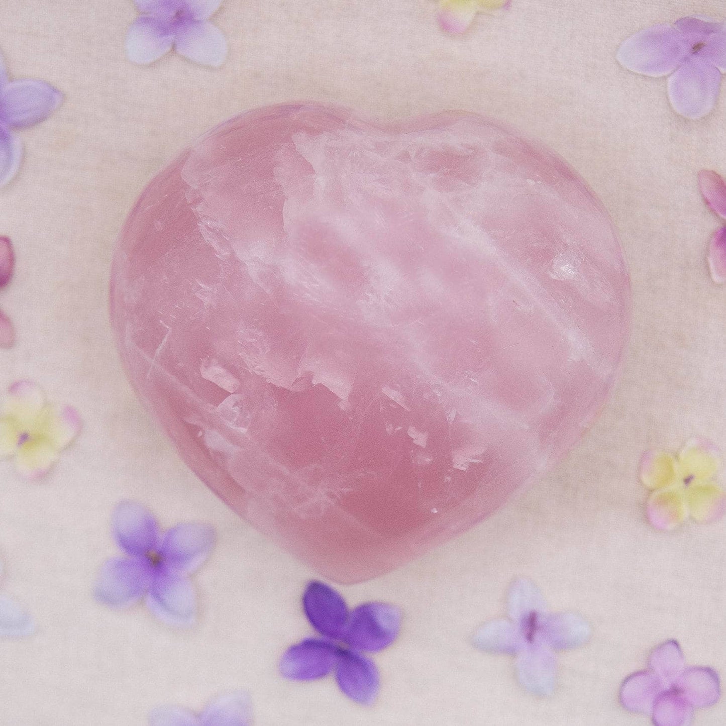 Rose Quartz Hearts - Large - AAA Premium Quality