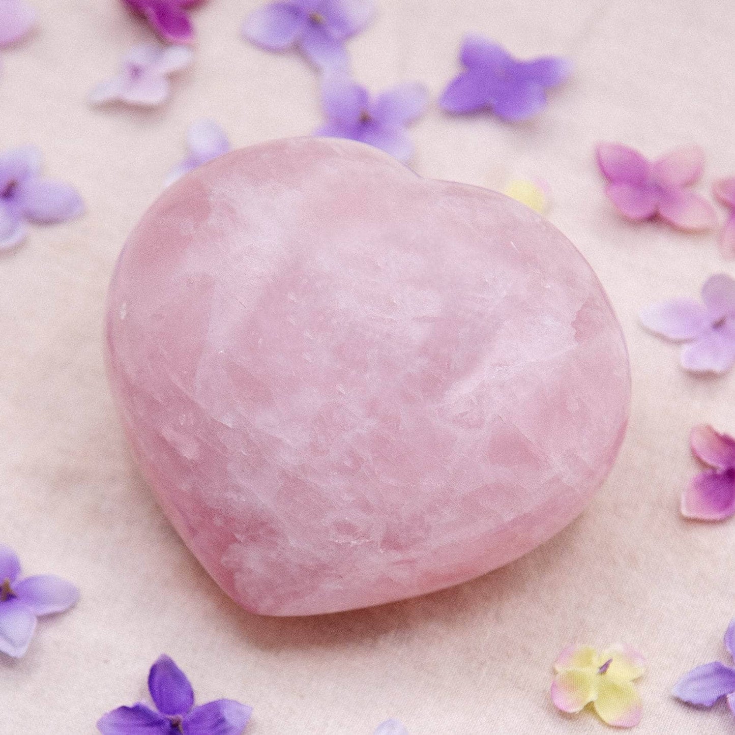Rose Quartz Hearts - Large - AAA Premium Quality
