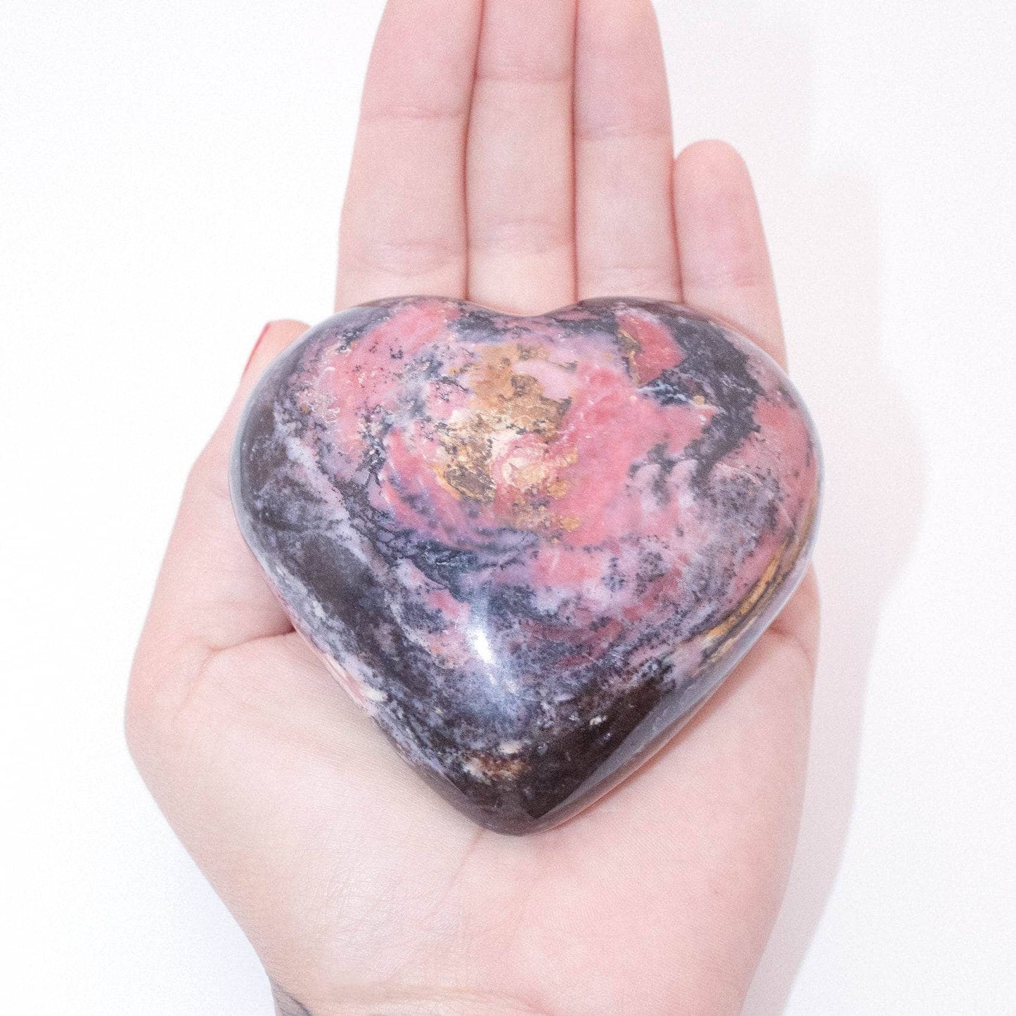 Rare Strawberry Opal Hearts - AAA Premium Quality