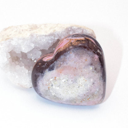 Rare Strawberry Opal Hearts - AAA Premium Quality