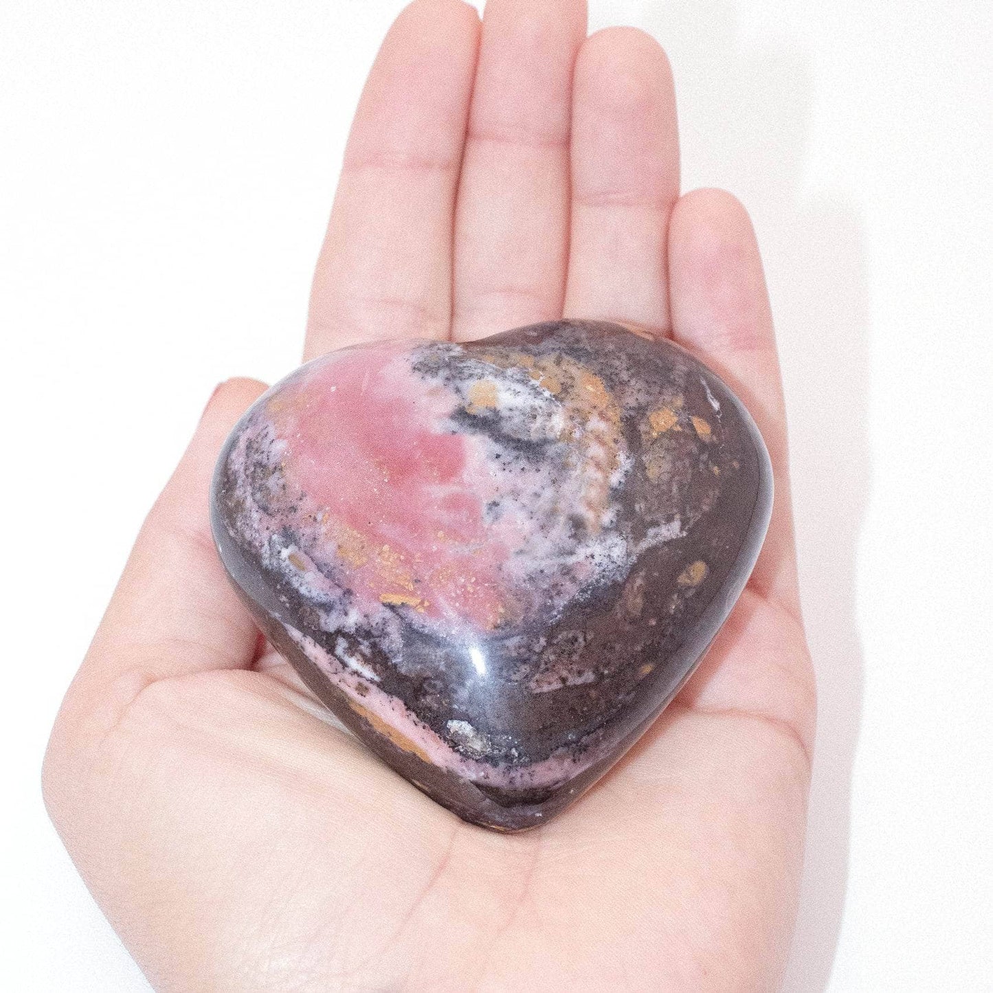 Rare Strawberry Opal Hearts - AAA Premium Quality