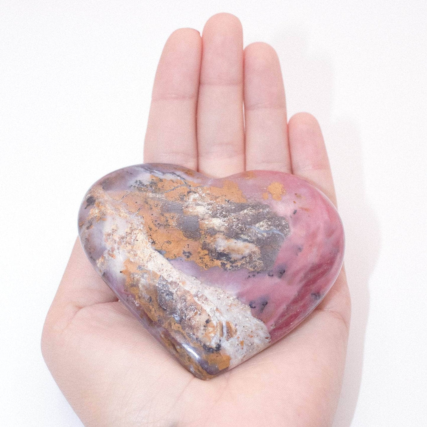 Rare Strawberry Opal Hearts - AAA Premium Quality