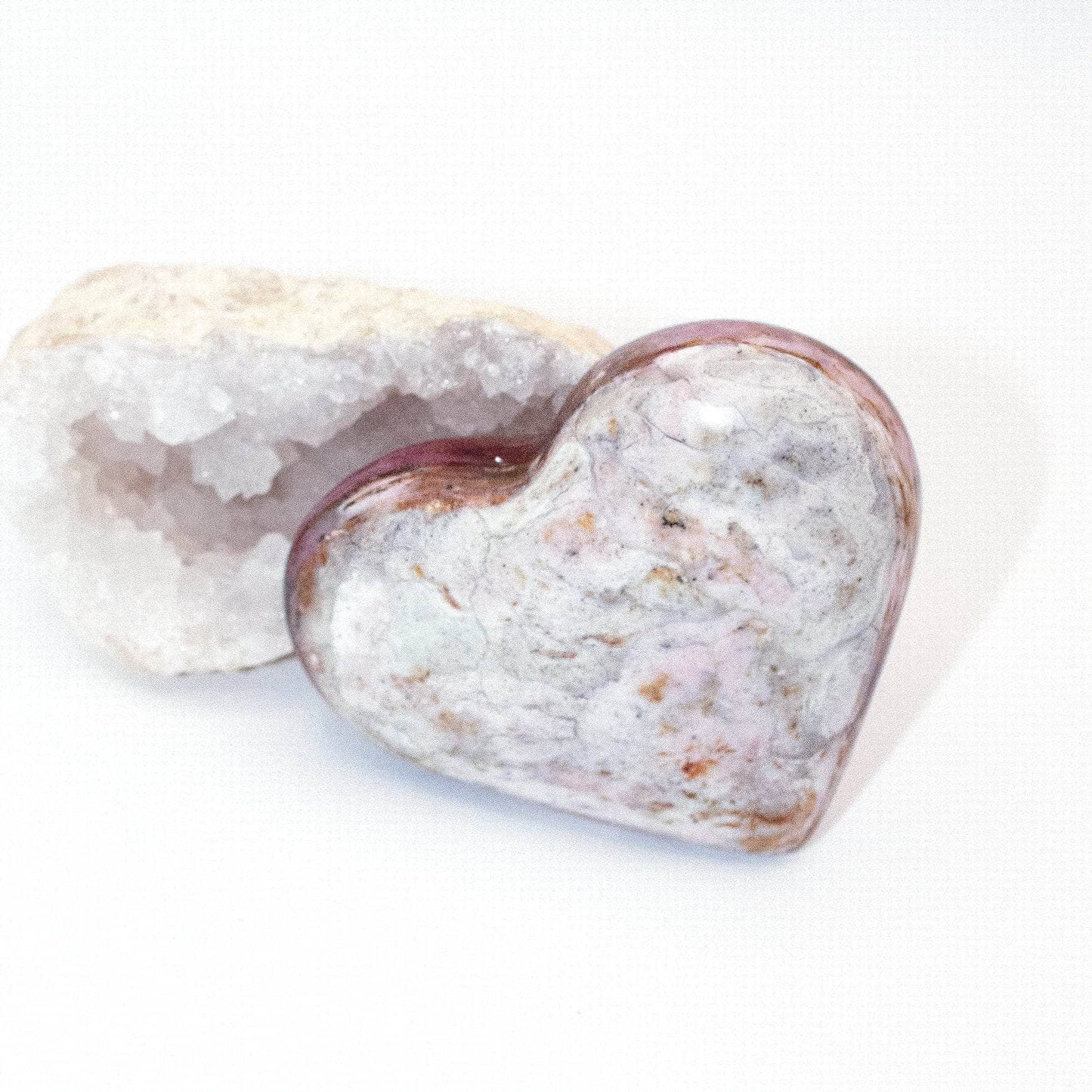 Rare Strawberry Opal Hearts - AAA Premium Quality