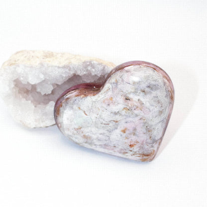 Rare Strawberry Opal Hearts - AAA Premium Quality