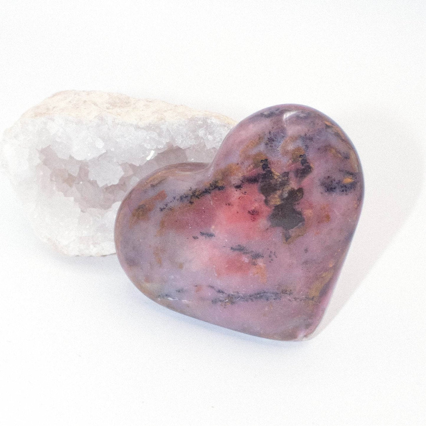 Rare Strawberry Opal Hearts - AAA Premium Quality