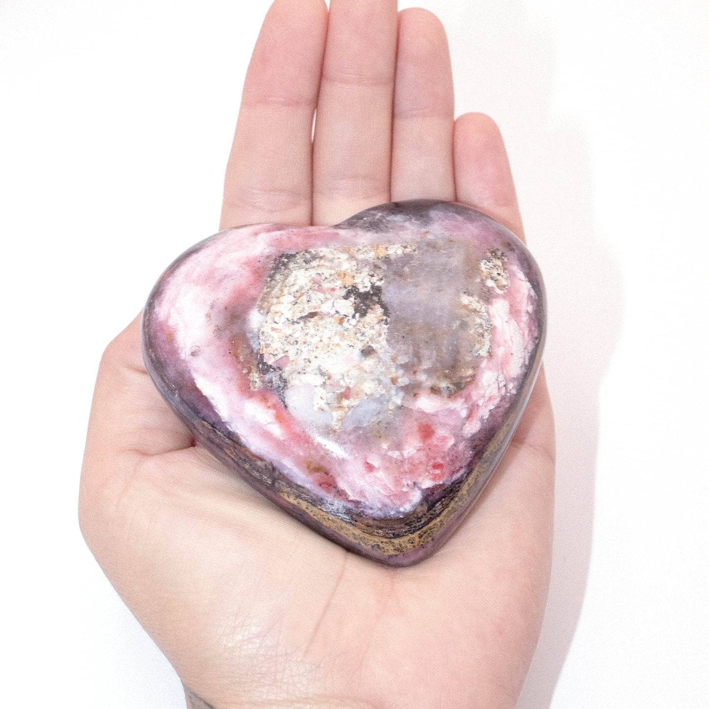 Rare Strawberry Opal Hearts - AAA Premium Quality