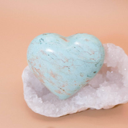 Natural Peruvian Turquoise Hearts  - AAA Premium Quality