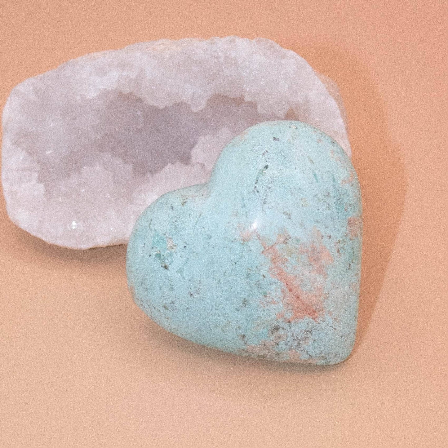 Natural Peruvian Turquoise Hearts  - AAA Premium Quality