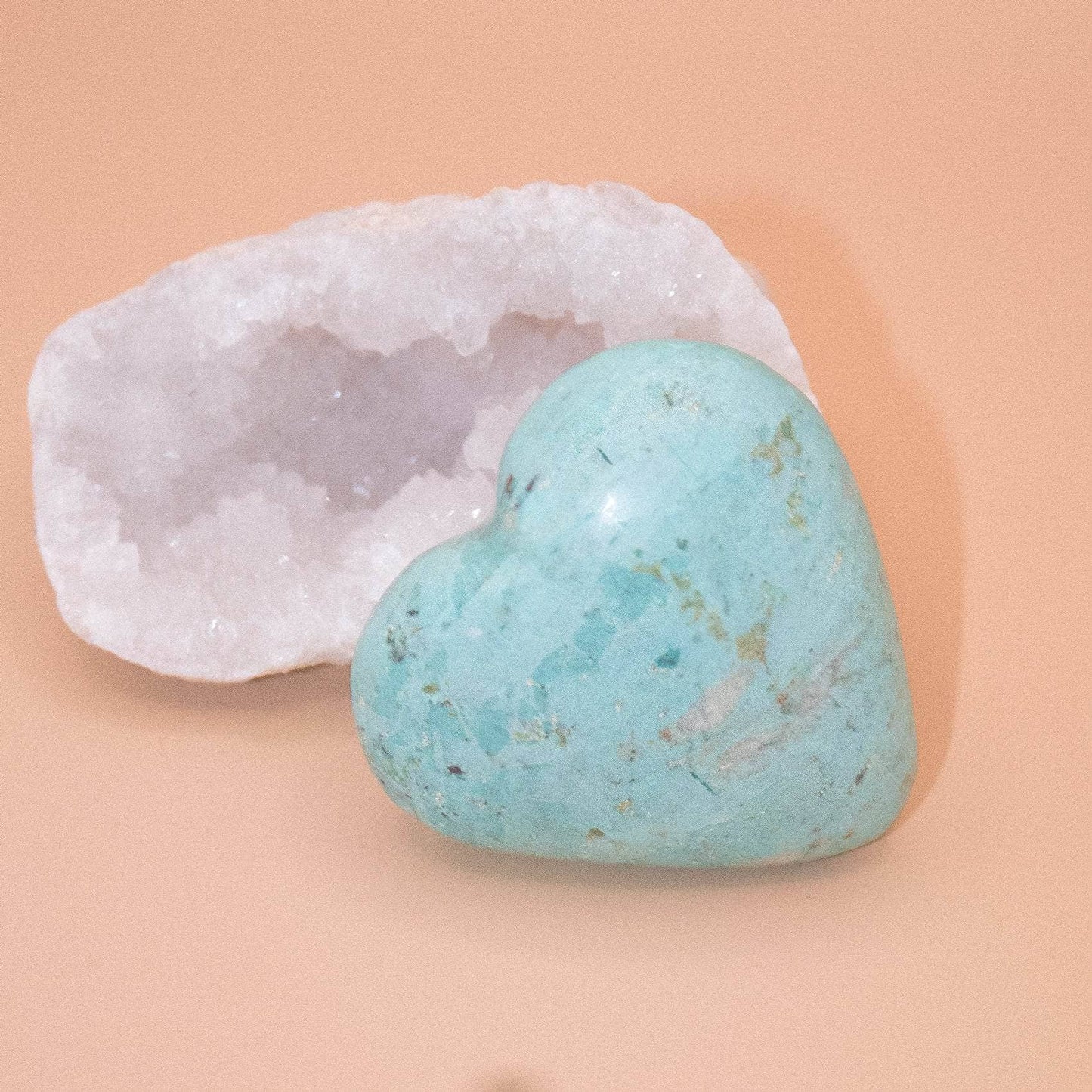 Natural Peruvian Turquoise Hearts  - AAA Premium Quality