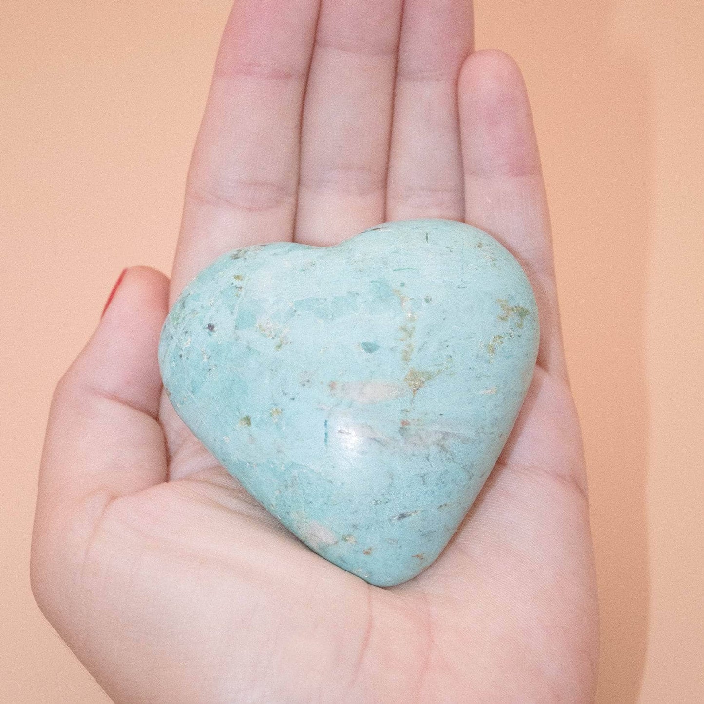Natural Peruvian Turquoise Hearts  - AAA Premium Quality