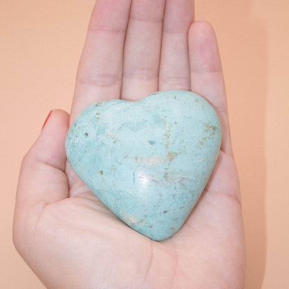 Natural Peruvian Turquoise Hearts  - AAA Premium Quality