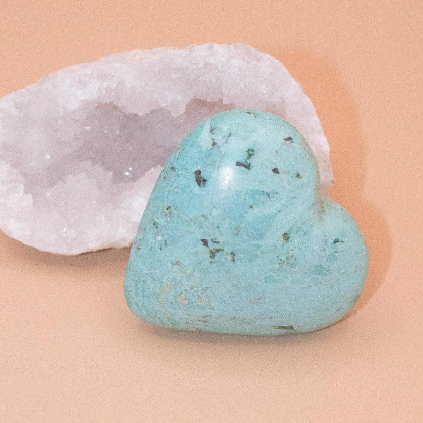 Natural Peruvian Turquoise Hearts  - AAA Premium Quality