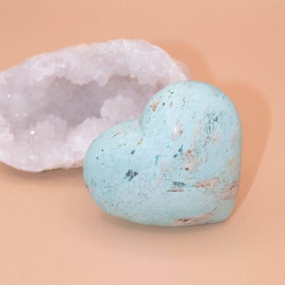 Natural Peruvian Turquoise Hearts  - AAA Premium Quality