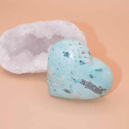 Natural Peruvian Turquoise Hearts  - AAA Premium Quality