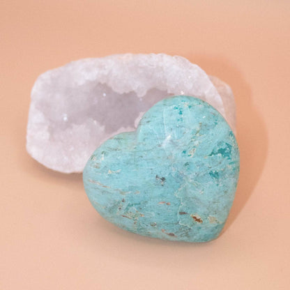 Natural Peruvian Turquoise Hearts  - AAA Premium Quality
