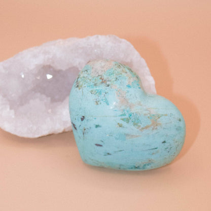 Natural Peruvian Turquoise Hearts  - AAA Premium Quality