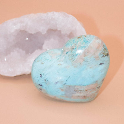 Natural Peruvian Turquoise Hearts  - AAA Premium Quality
