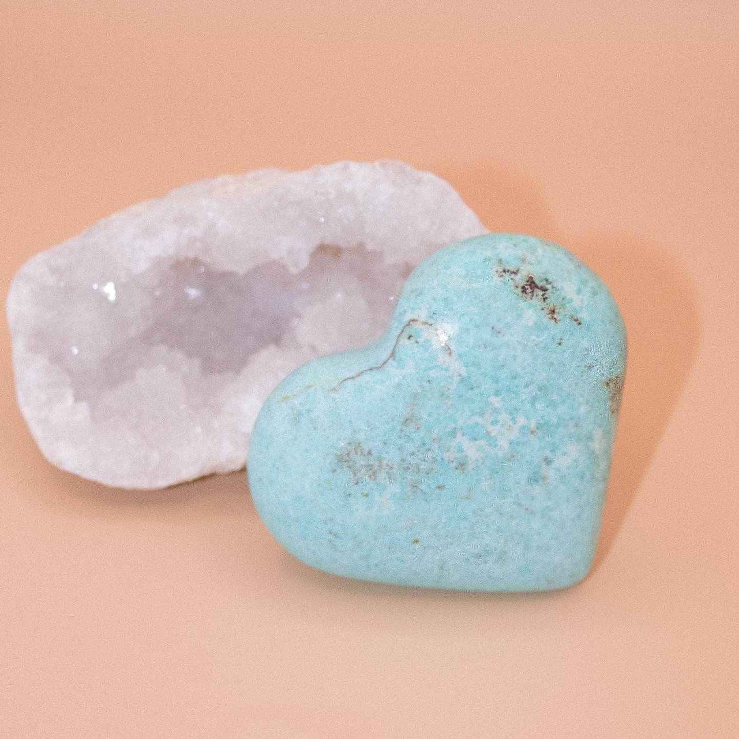 Natural Peruvian Turquoise Hearts  - AAA Premium Quality
