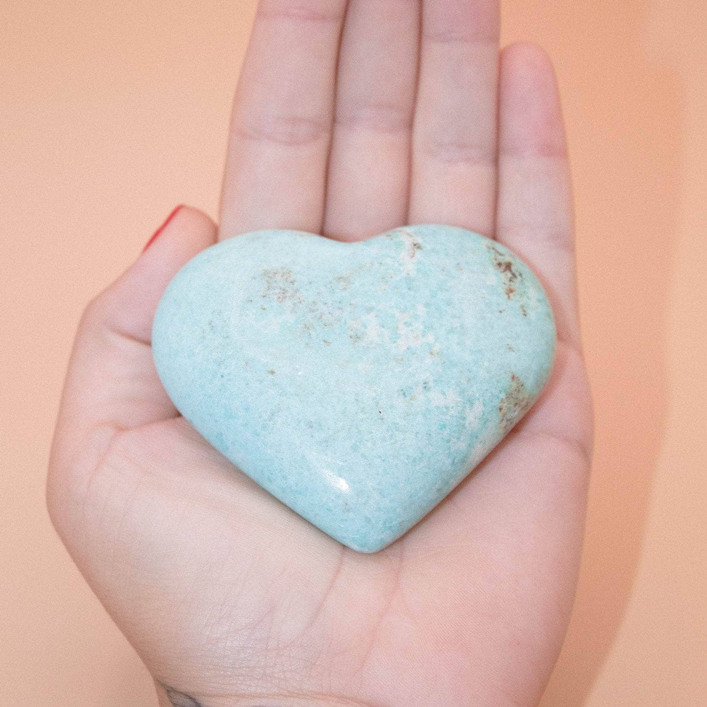 Natural Peruvian Turquoise Hearts  - AAA Premium Quality
