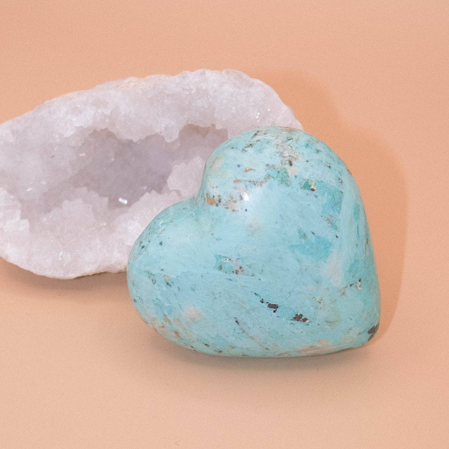 Natural Peruvian Turquoise Hearts  - AAA Premium Quality