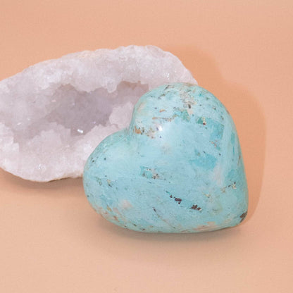 Natural Peruvian Turquoise Hearts  - AAA Premium Quality
