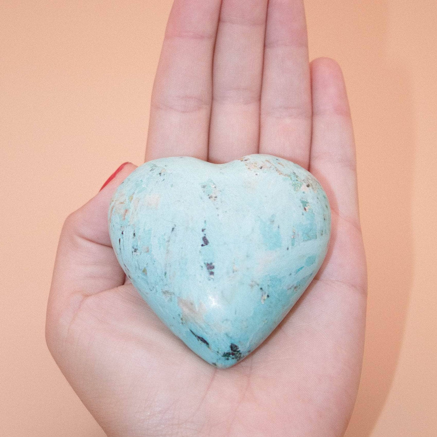 Natural Peruvian Turquoise Hearts  - AAA Premium Quality