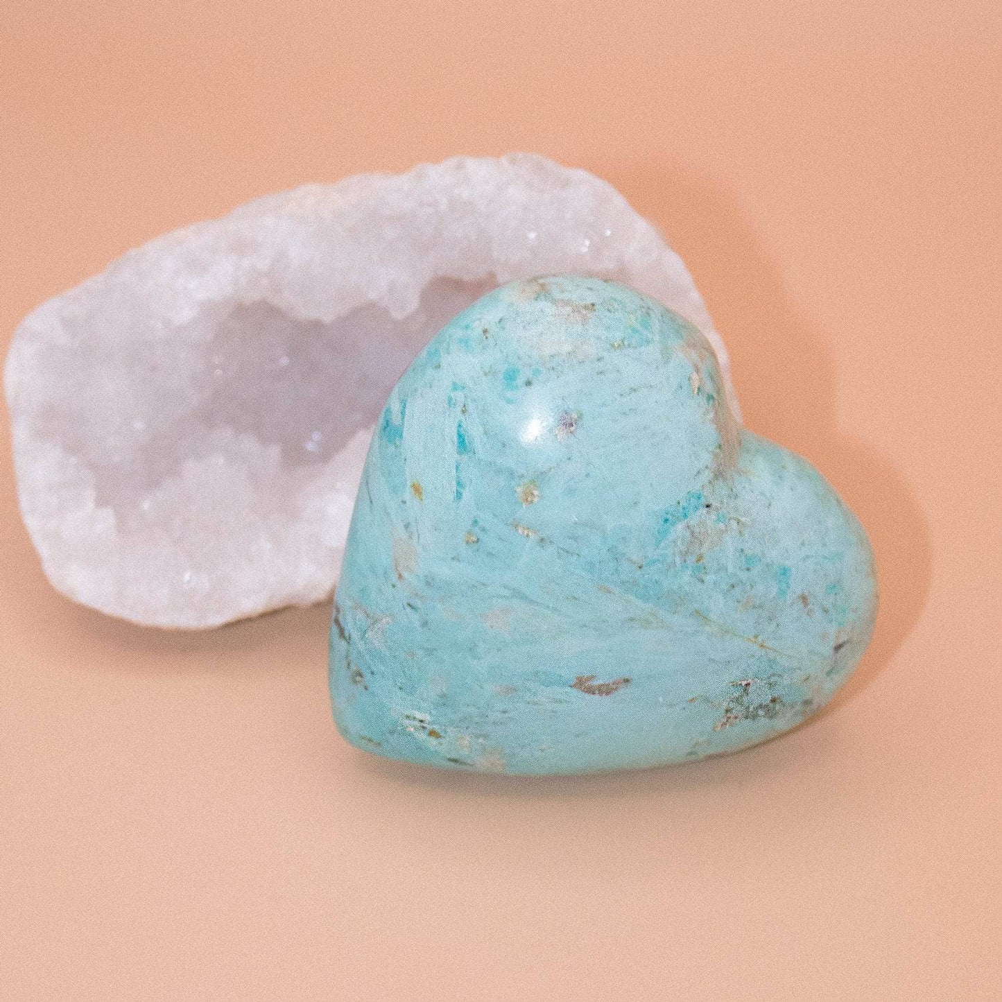 Natural Peruvian Turquoise Hearts  - AAA Premium Quality